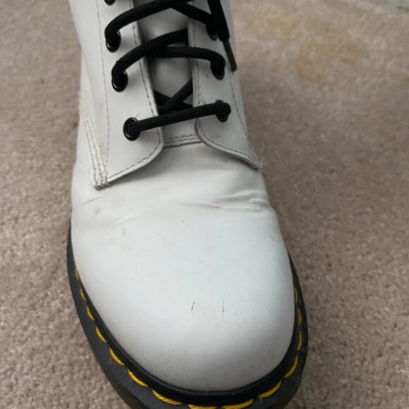Dr. Martens White 1460 Pascal Boots Women’s 10 - Picture 5 of 16